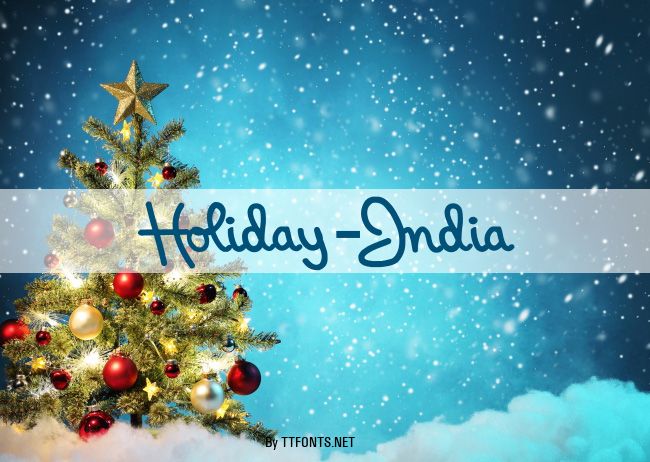 Holiday-India example