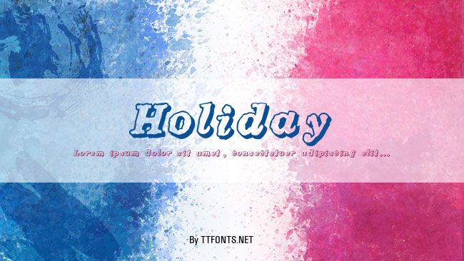 Holiday example