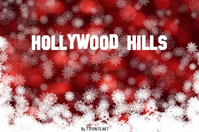 Hollywood Hills example
