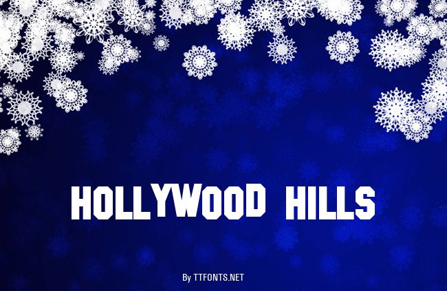 Hollywood Hills example
