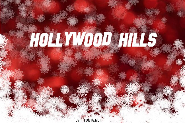 Hollywood Hills example