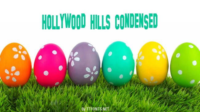 Hollywood Hills Condensed example