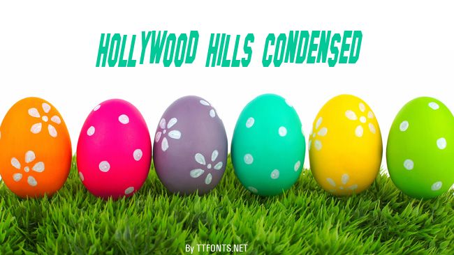 Hollywood Hills Condensed example