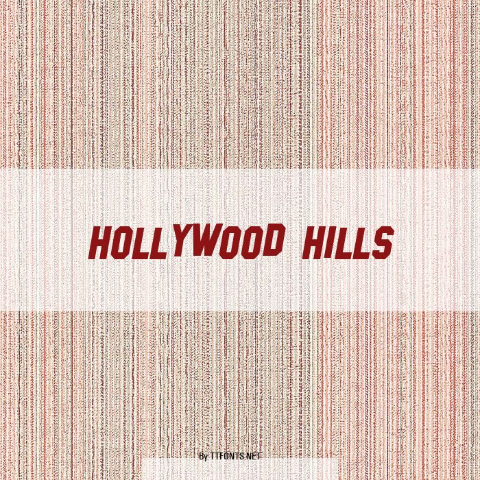 Hollywood Hills example