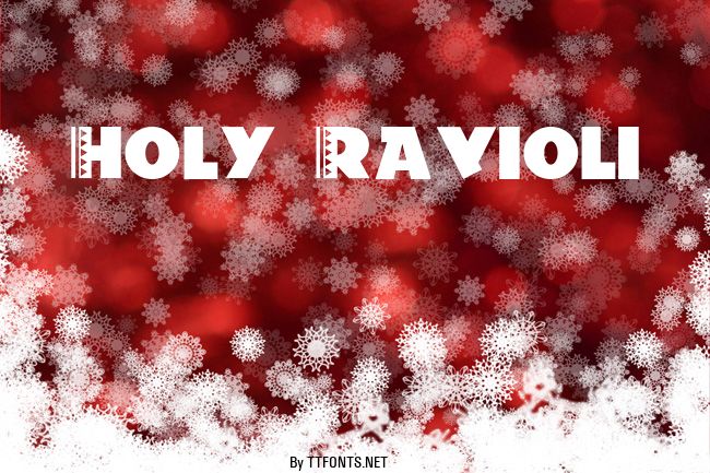 Holy-Ravioli example