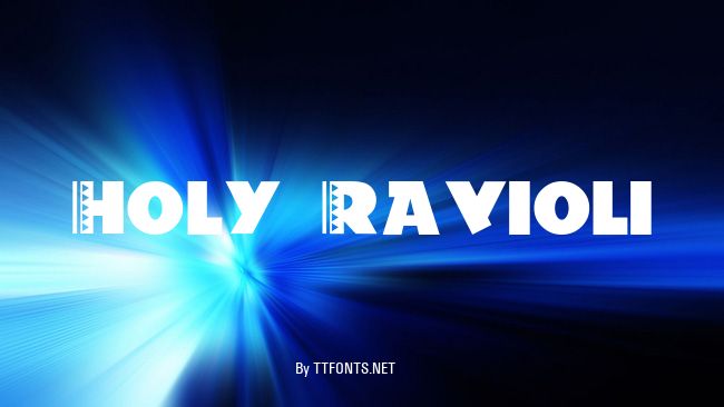 Holy-Ravioli example