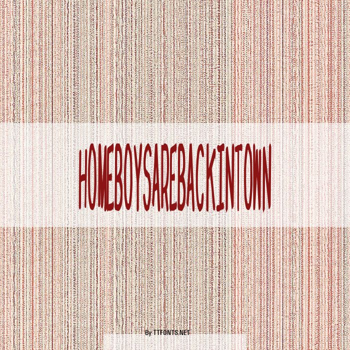 homeboysarebackintown example