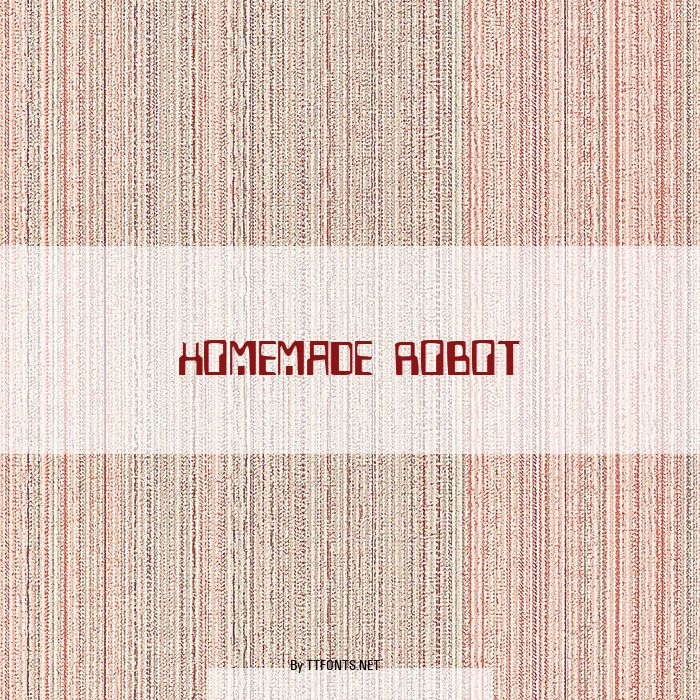 Homemade Robot example