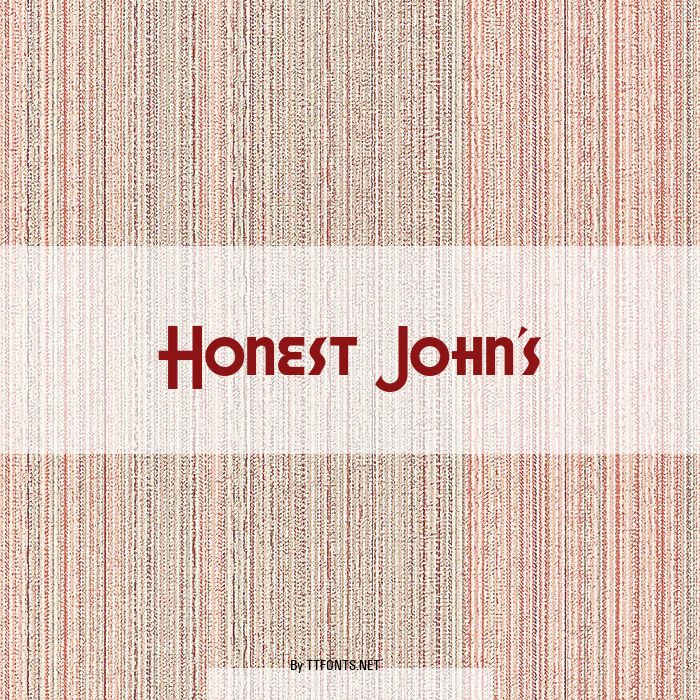 Honest John's example
