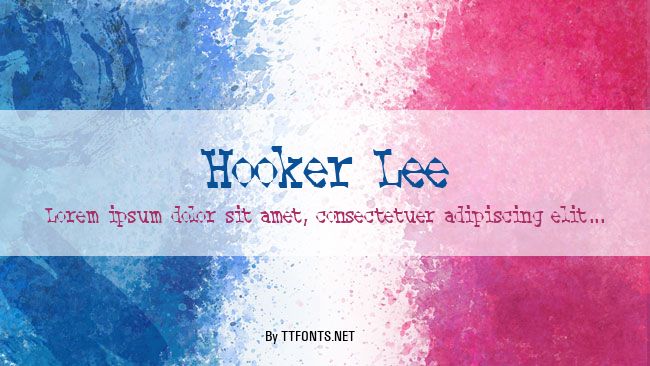 Hooker Lee example