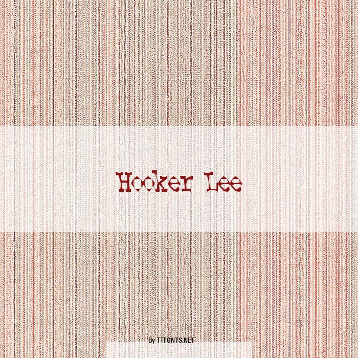 Hooker Lee example