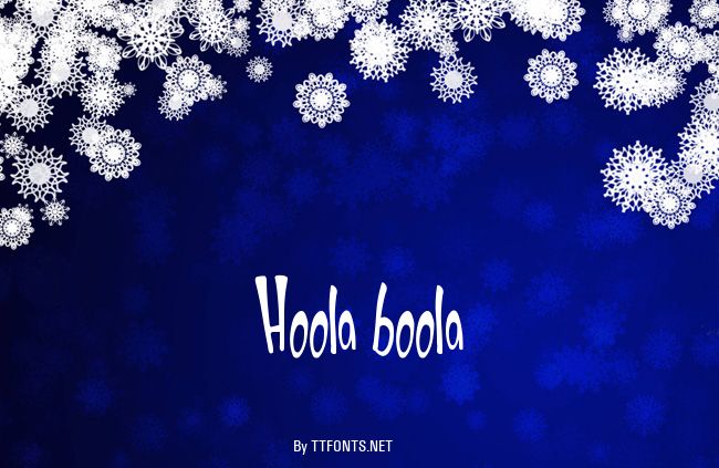 Hoola boola example