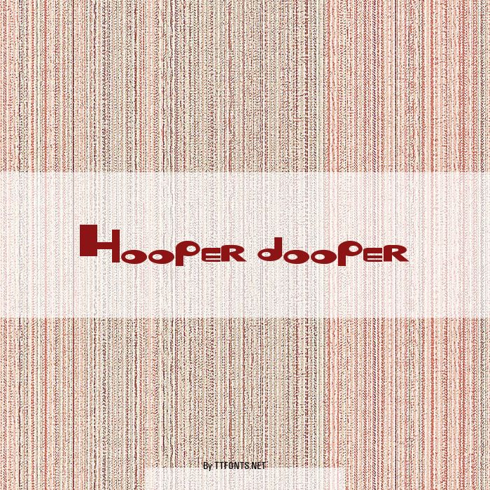 Hooper dooper example