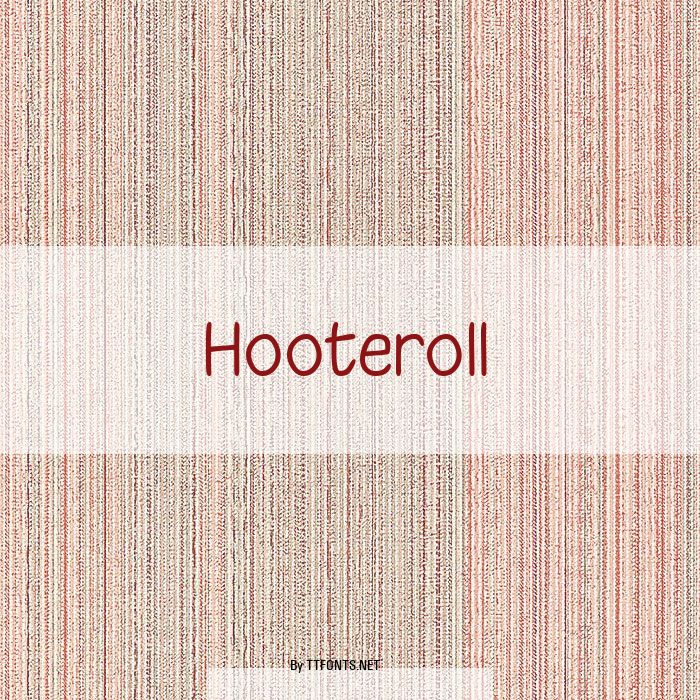 Hooteroll example