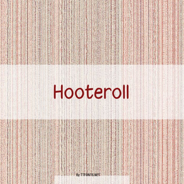 Hooteroll example