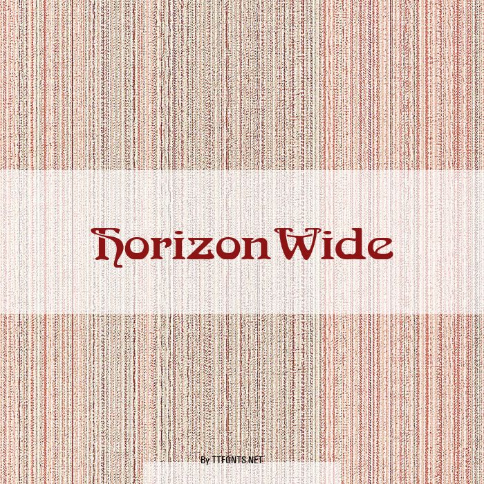 HorizonWide example