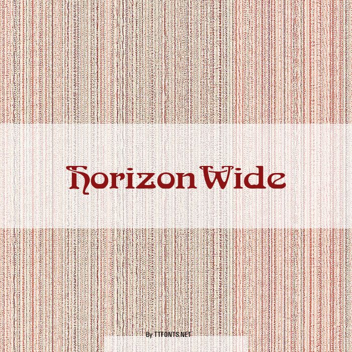 HorizonWide example