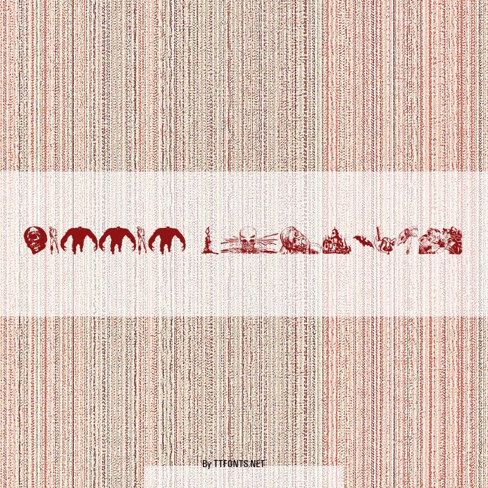 Horror Dingbats example