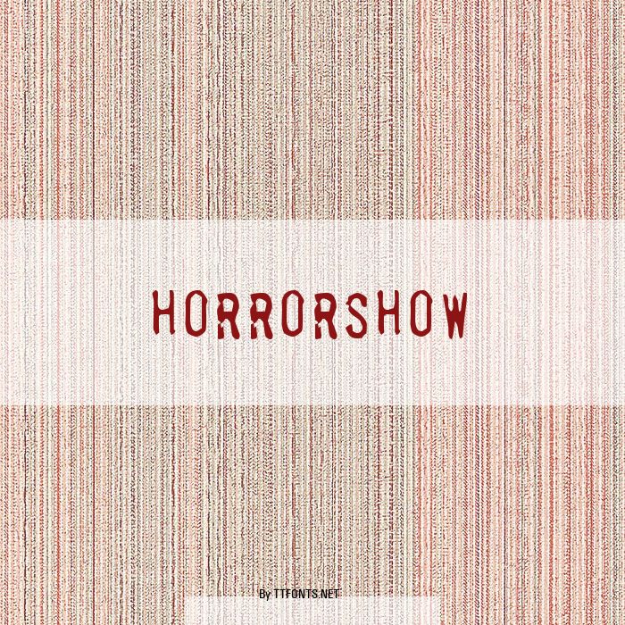 Horrorshow example