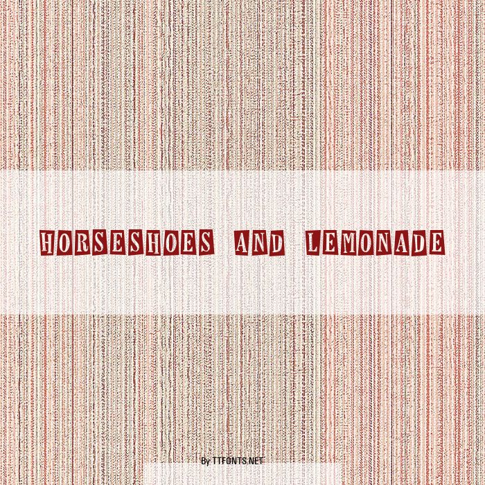 Horseshoes And Lemonade example