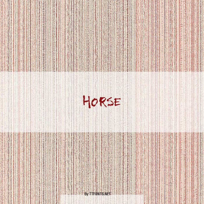 Horse example