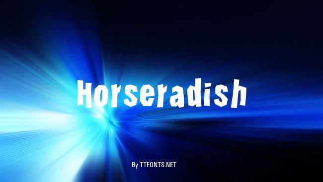 Horseradish example