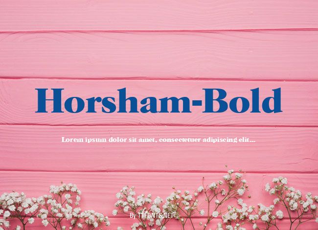 Horsham-Bold example