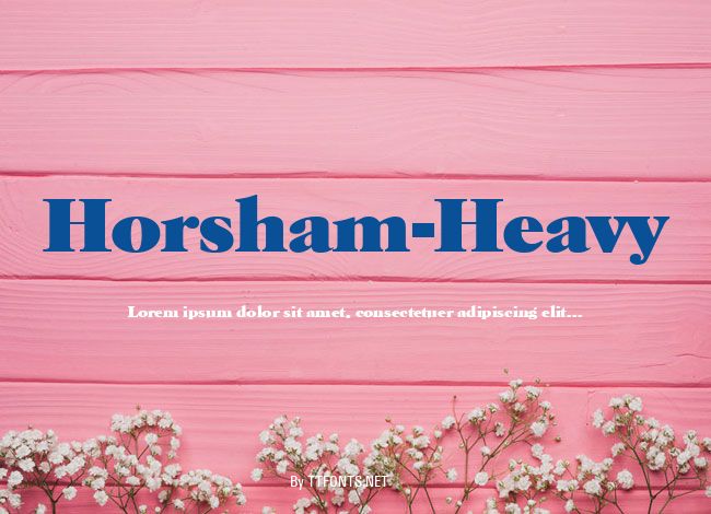 Horsham-Heavy example