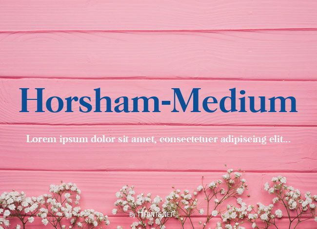 Horsham-Medium example