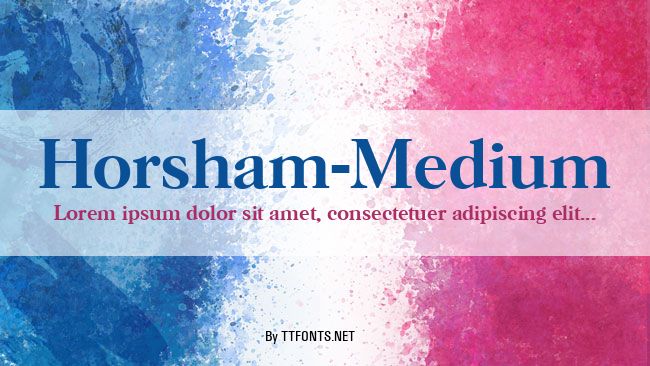 Horsham-Medium example