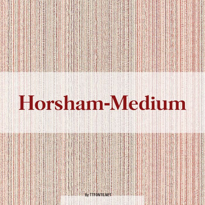 Horsham-Medium example