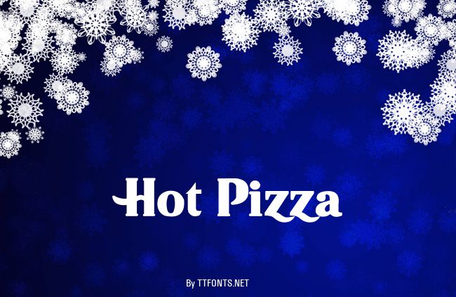 Hot Pizza example