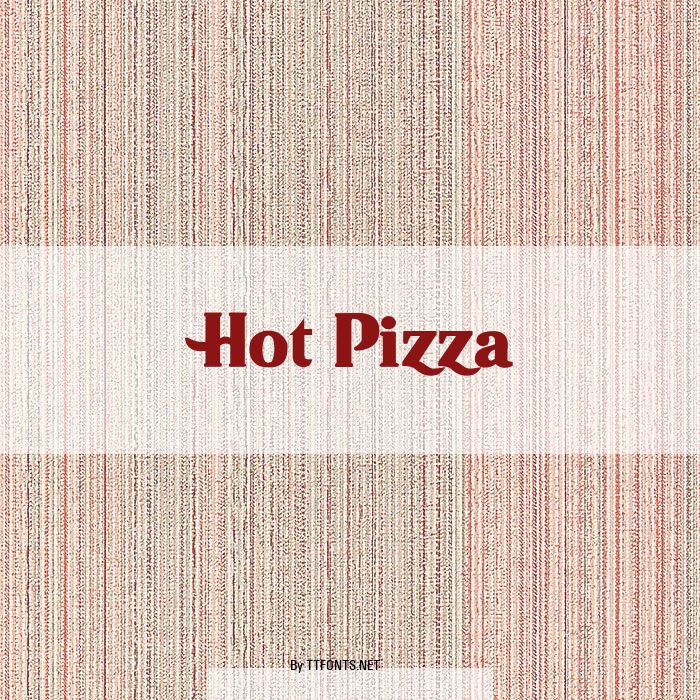 Hot Pizza example