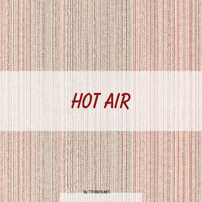 Hot Air example