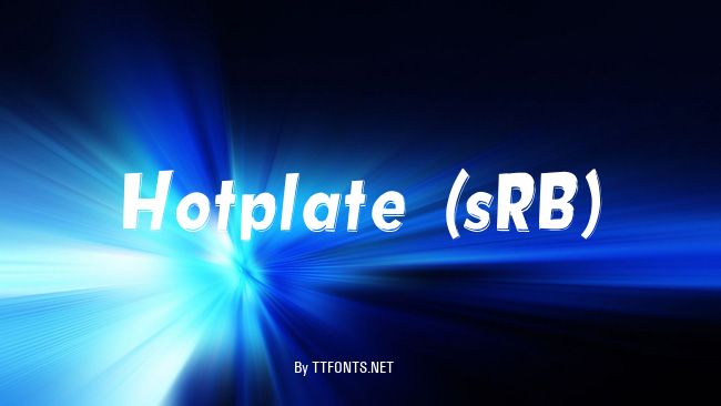 Hotplate (sRB) example