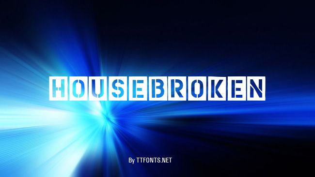 HouseBroken example