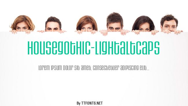 HouseGothic-LightAltCaps example