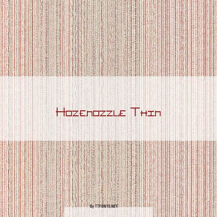 Hozenozzle Thin example