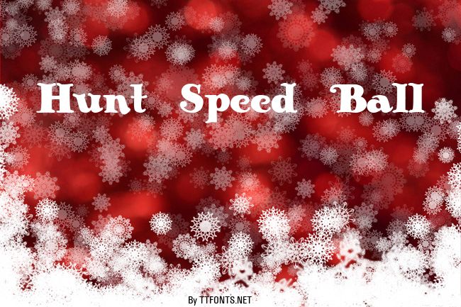 Hunt Speed Ball example