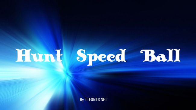 Hunt Speed Ball example