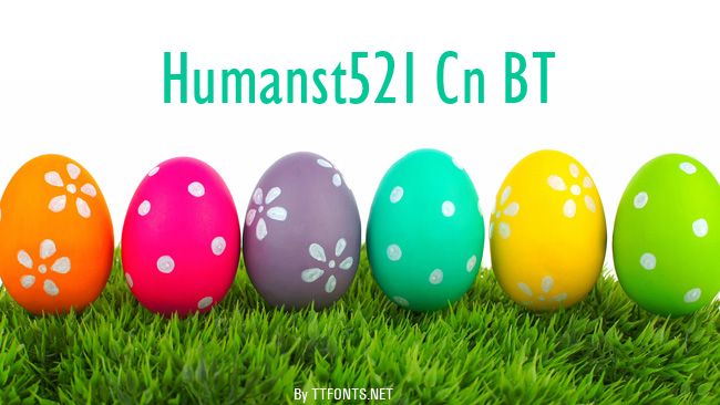 Humanst521 Cn BT example