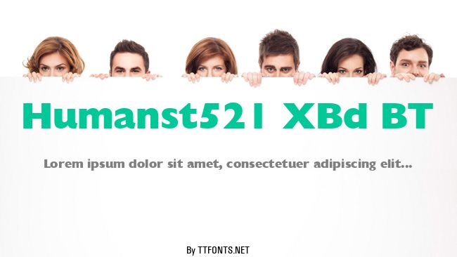 Humanst521 XBd BT example