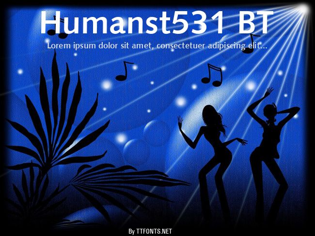 Humanst531 BT example