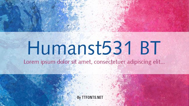 Humanst531 BT example
