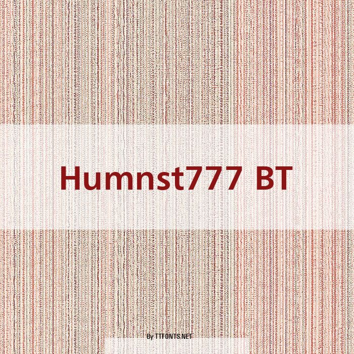 Humnst777 BT example