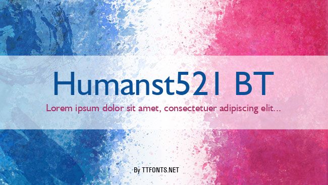 Humanst521 BT example
