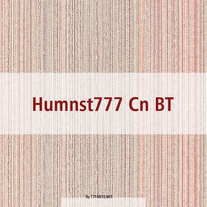 Humnst777 Cn BT example
