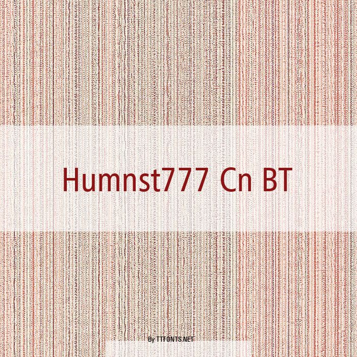 Humnst777 Cn BT example