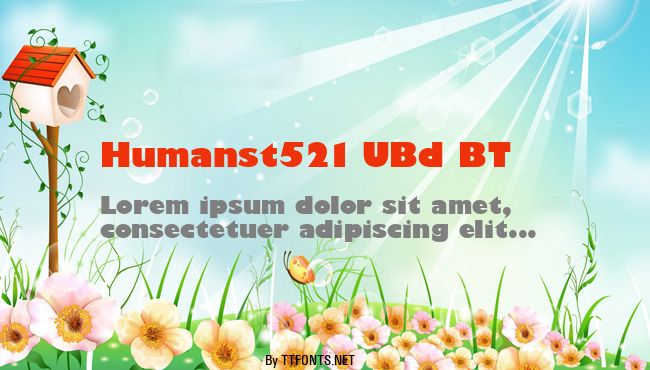 Humanst521 UBd BT example