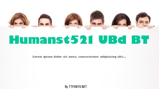 Humanst521 UBd BT example